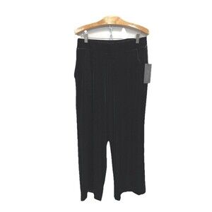 Rachel Zoe Black Velvet High Rise Wide Leg Pull On Pants New Women’s Size M